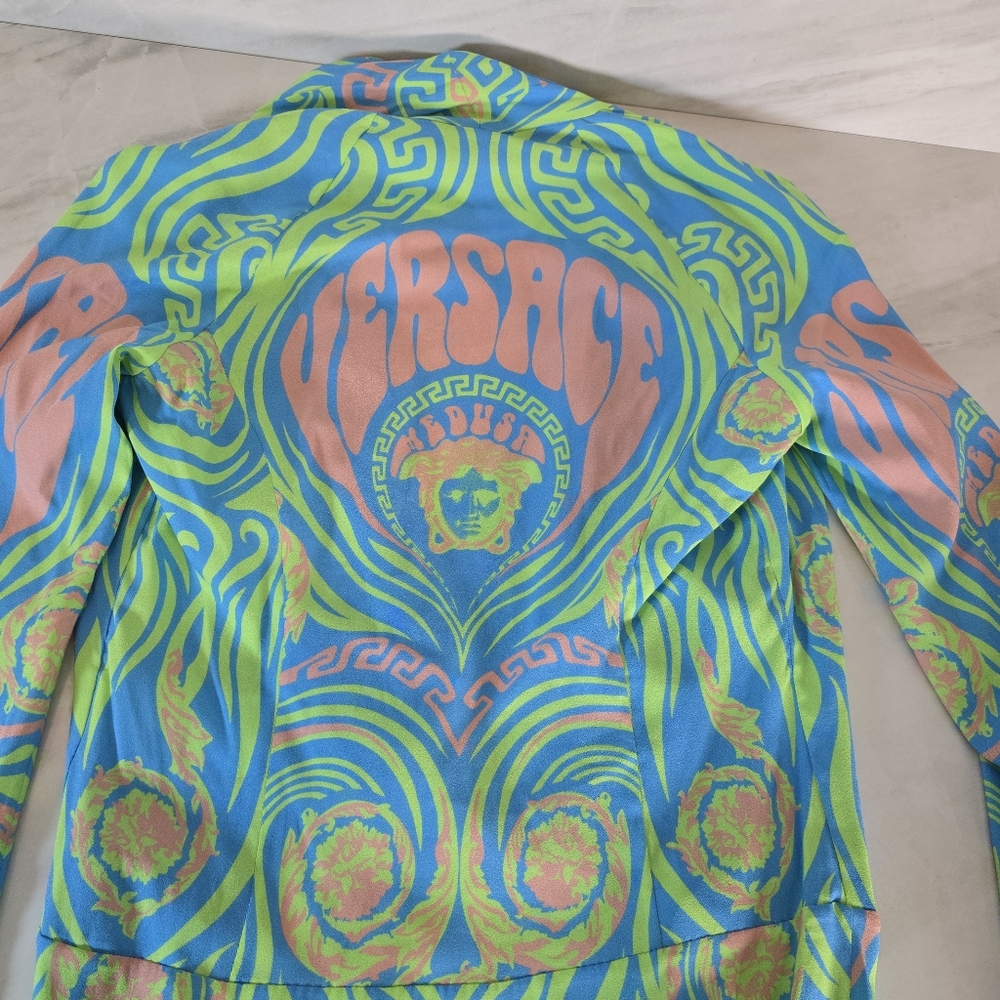 Versace Colorful Long Sleeve Bodysuit - Picture 8 of 13